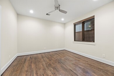 The spacious secondary bedroom on the first floor