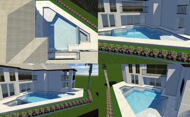 Custom Pool with Rain Curtain Pool Feature