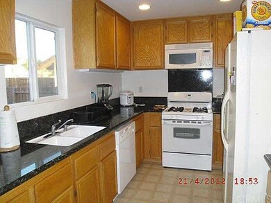 Kitchen with granite countertops