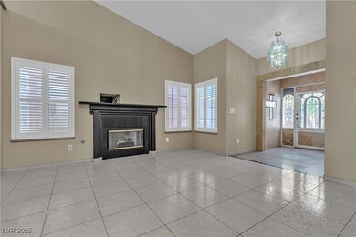Entryway and Fireplace from Living Room view