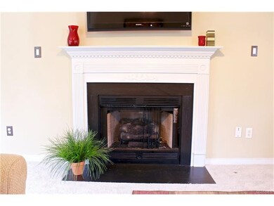 View of the Slate Surround Gas Fireplace!