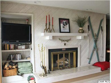 Wood burning fireplace for cozy nights