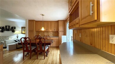 View 2 - Kitchen and dining area opening from the