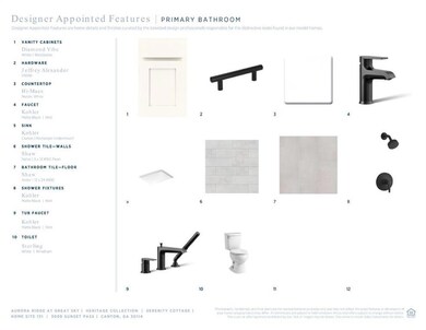 Primary Bathroom Selections
