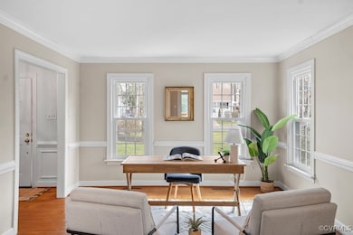 Office or second living space features new paint a