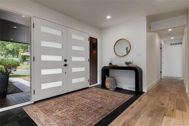 Spacious entry area with new slate tile entry.