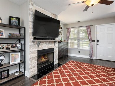 Cozy up to the gas fireplace that is both beautifu