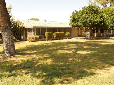 View of screened patio