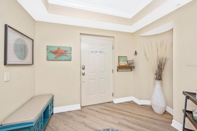 FOYER with tray ceiling
