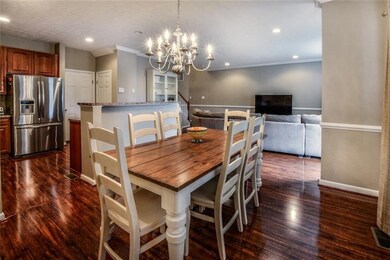 This view of the dining room shows the great open 