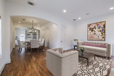Virtually staged photo of the spacious and open se