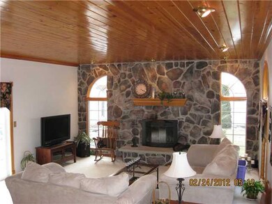 Family Room beautiful ceiling,wood burning firepla