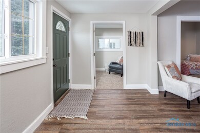 Entryway looking into office