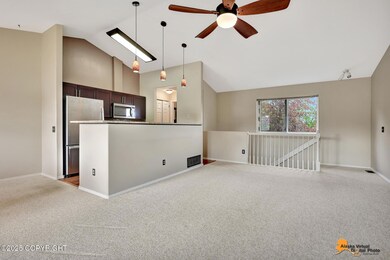 Living room from west window