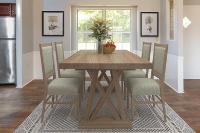 Room is virtually staged