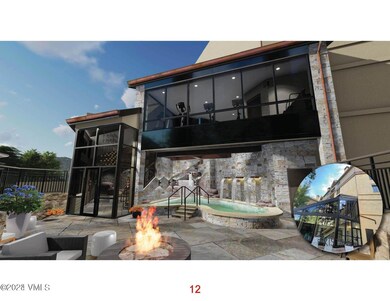 Hot tub area