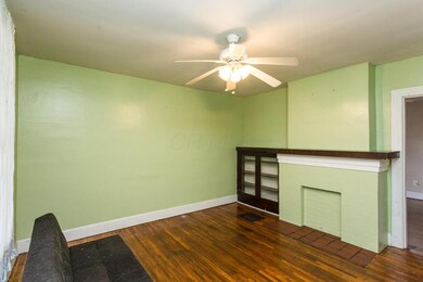 Refinished living room floors