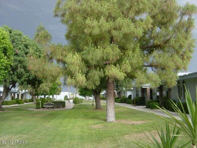 Beautiful grassy courtyard