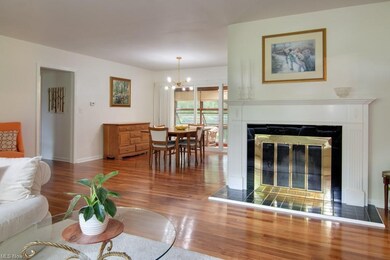Beautiful gleaming hardwood floors in Living room 