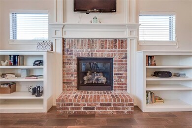 Nice built-ins on either side of this wonderful fi