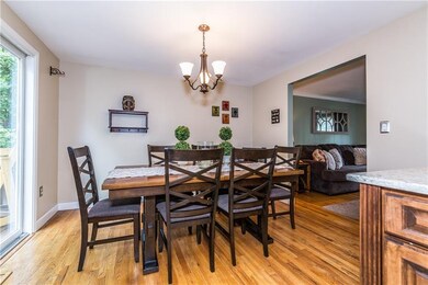 Informal dining area off kitchen convenient and ch