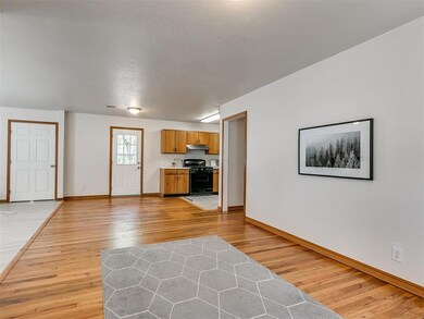 living room with hardwood floors