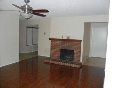 New Wood Laminate Floors with Gas Fire Place 