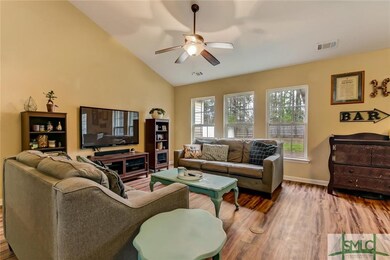 Living Room with Vaulted Ceilings