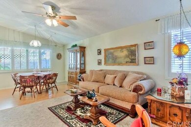 The living/dining area is directly off the foyer. 