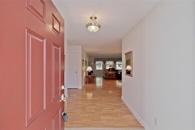 Foyer to open concept living...