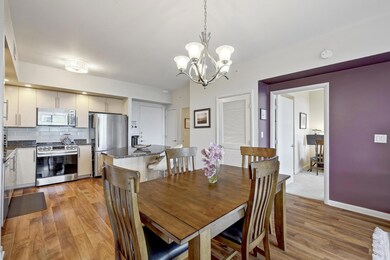 Dining room featuring light wood finished floors,