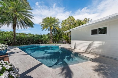 Pool with a patio