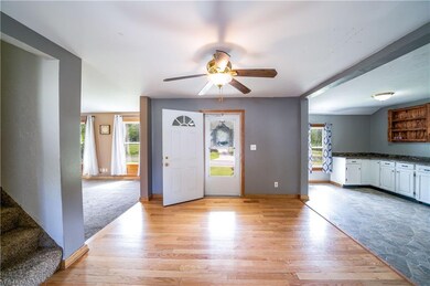 View from Back Door into Dining Room.