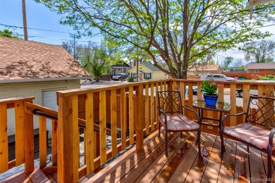 Elevated back deck off kitchen/office.