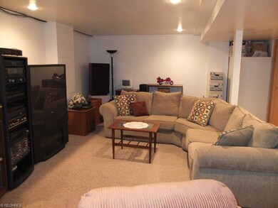 Finished rec room on lower level.