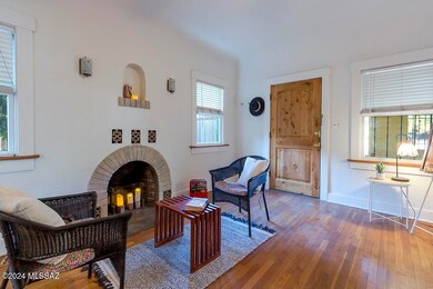 LR fireplace and niche