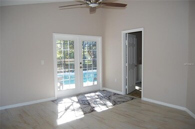 Master Bedroom with French Doors to Pool area