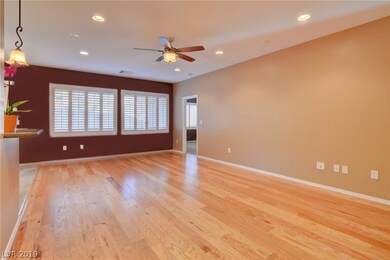 Living Room with Custom Ceiling Fan