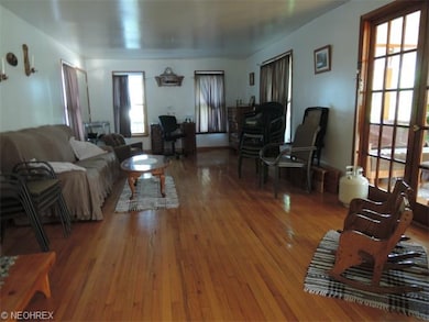 Living room with beautiful hardwood floors.