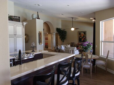 Breakfast Bar w/Marble Countertop