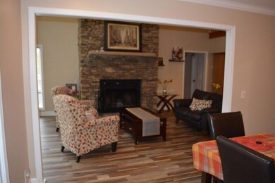 Living room featuring hardwood / wood-style floors