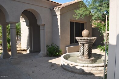 fountain and casita