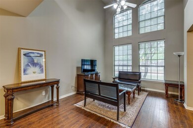 View from dining room to living room