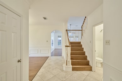 Powder bath on right for guests.