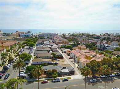 Aerial View Looking Down 5th Street to Ocean