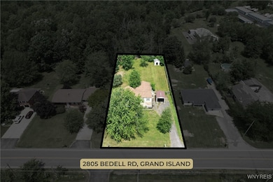 Aerial view of home