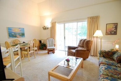 View of carpeted living area