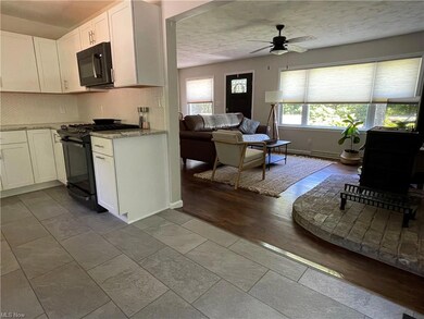 Looking into living room