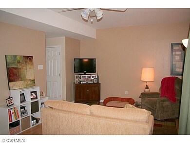 Living Room - The living room features a ceiling f