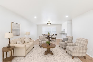 virtually staged front living/dining